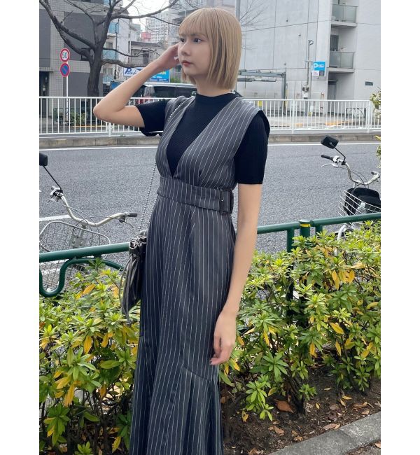 MURUA「サイドタックジャンパースカート」|ジャンパースカート|