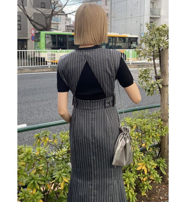 MURUA「サイドタックジャンパースカート」|ジャンパースカート|