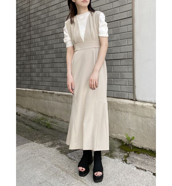 MURUA「サイドタックジャンパースカート」|ジャンパースカート|