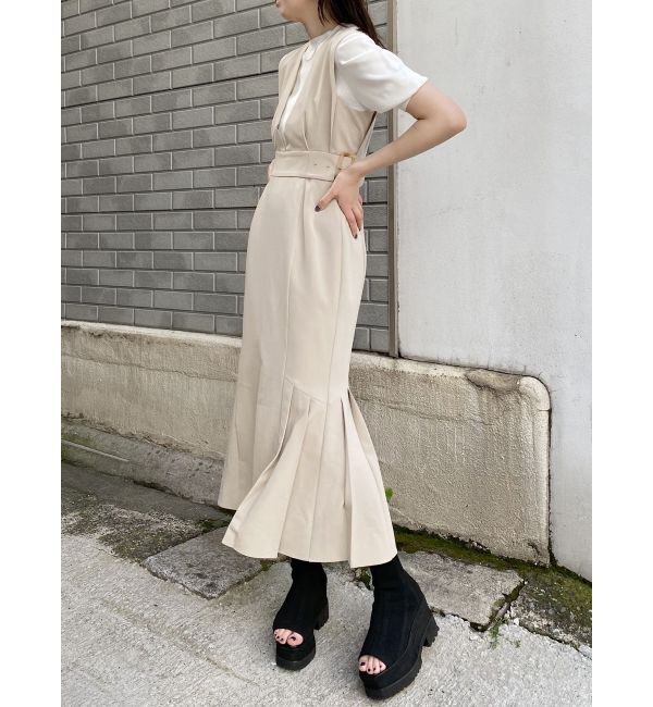 MURUA「サイドタックジャンパースカート」|ジャンパースカート|