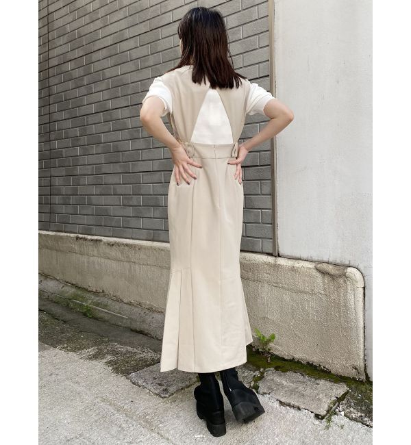 MURUA「サイドタックジャンパースカート」|ジャンパースカート|