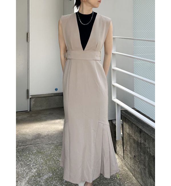 MURUA「サイドタックジャンパースカート」|ジャンパースカート|