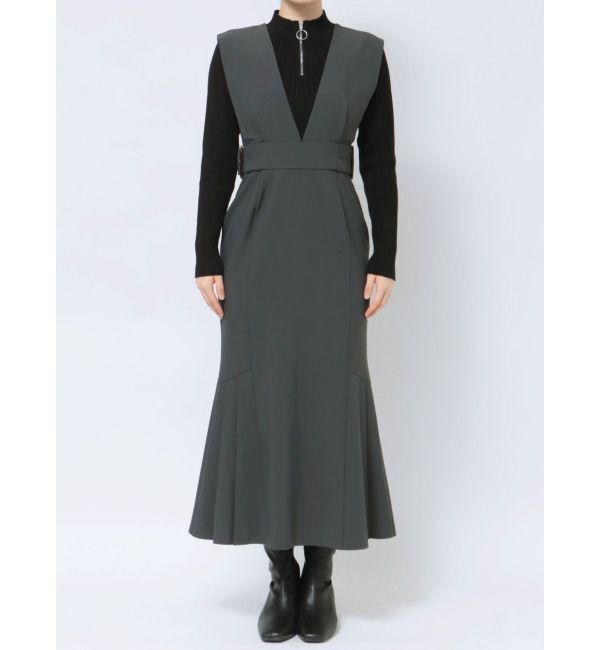 MURUA「サイドタックジャンパースカート」|ジャンパースカート|