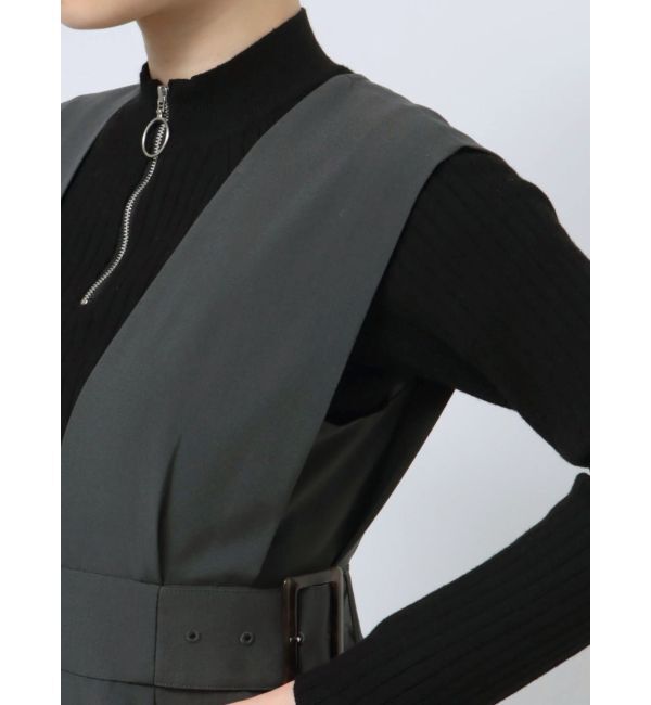 MURUA「サイドタックジャンパースカート」|ジャンパースカート|