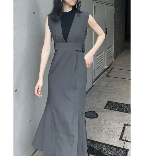 MURUA「サイドタックジャンパースカート」|ジャンパースカート|