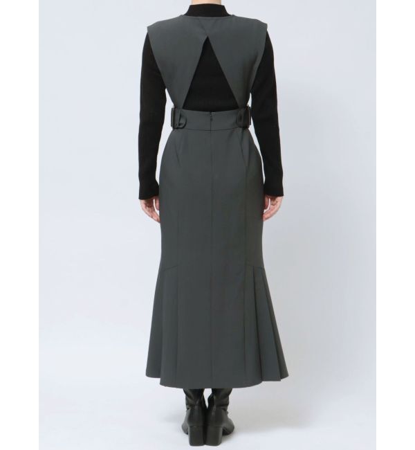 MURUA「サイドタックジャンパースカート」|ジャンパースカート|