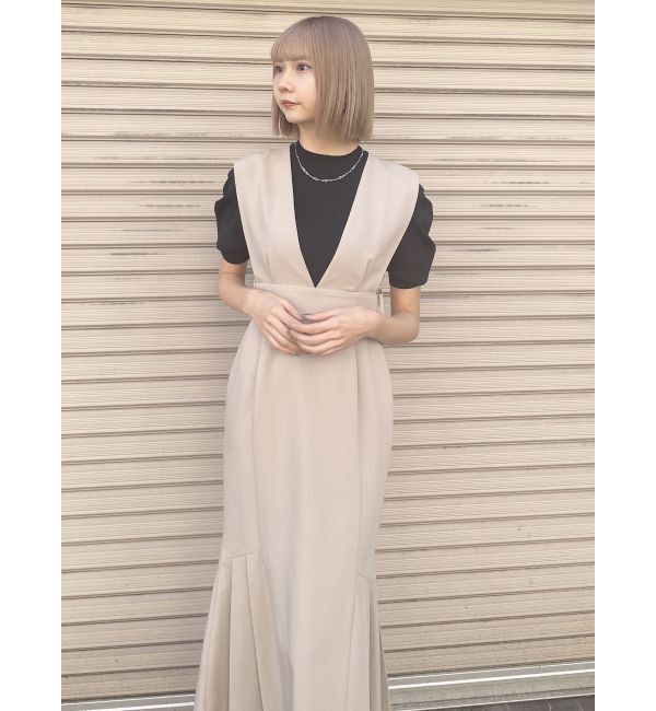 MURUA「サイドタックジャンパースカート」|ジャンパースカート|