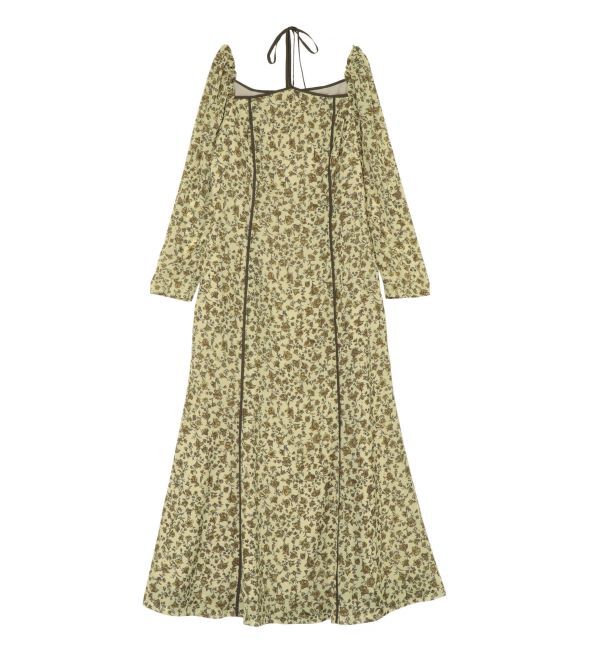 LAGUNAMOON「フェザーフラワーパターンワンピース」|ワンピース|