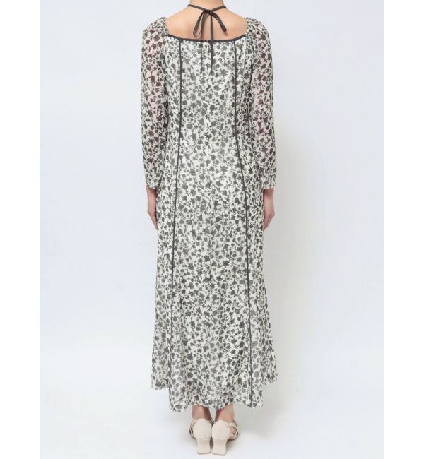 LAGUNAMOON「フェザーフラワーパターンワンピース」|ワンピース|