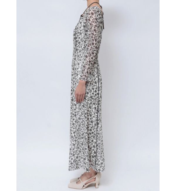 LAGUNAMOON「フェザーフラワーパターンワンピース」|ワンピース|