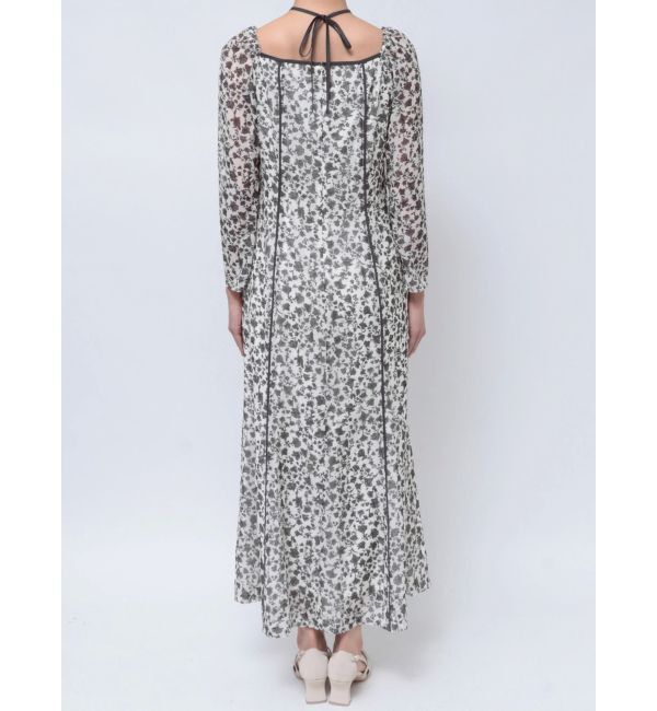 LAGUNAMOON「フェザーフラワーパターンワンピース」|ワンピース|