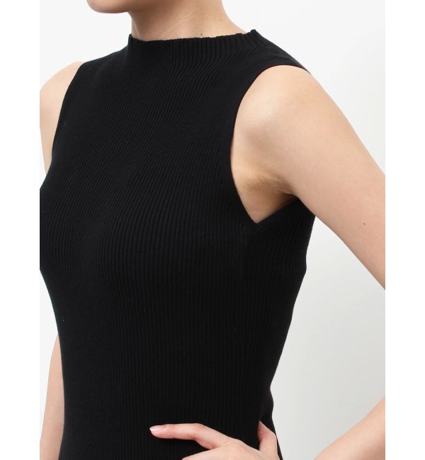 LAGUNAMOON「LADYリブニットチュールドレス」|ワンピース|