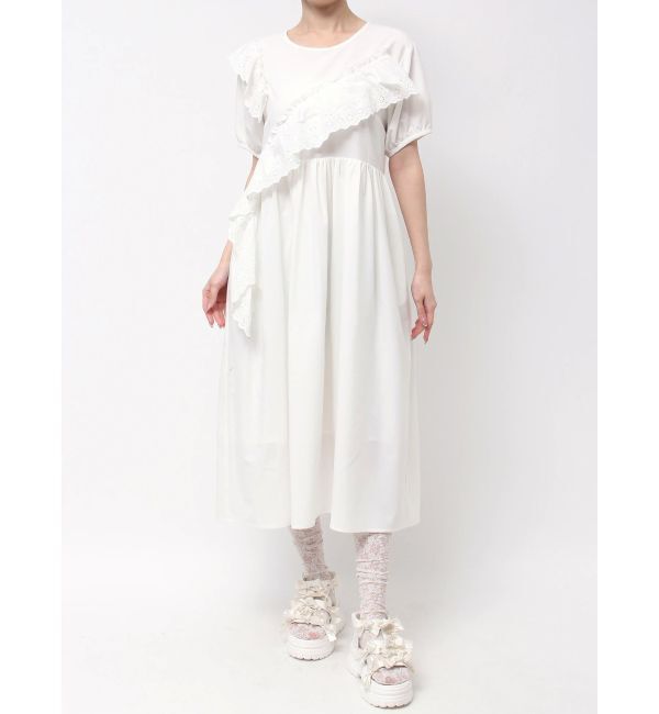 merry jenny「フリルコットンワンピース」|ワンピース|
