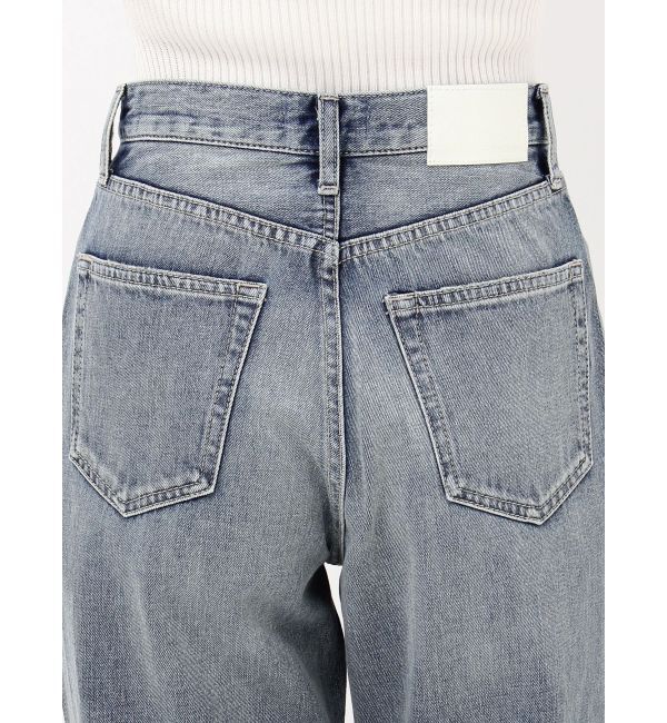 GYDA「ハイウエストKNEEダメージbijouワイドデニムパンツ」|デニム|