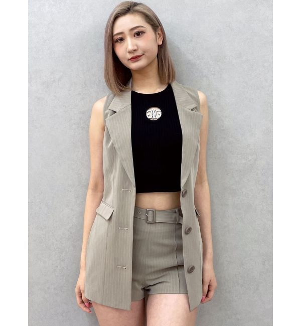 GYDA「ベルト付きハイウエストショートパンツ【SETUP着用可】」|その他|