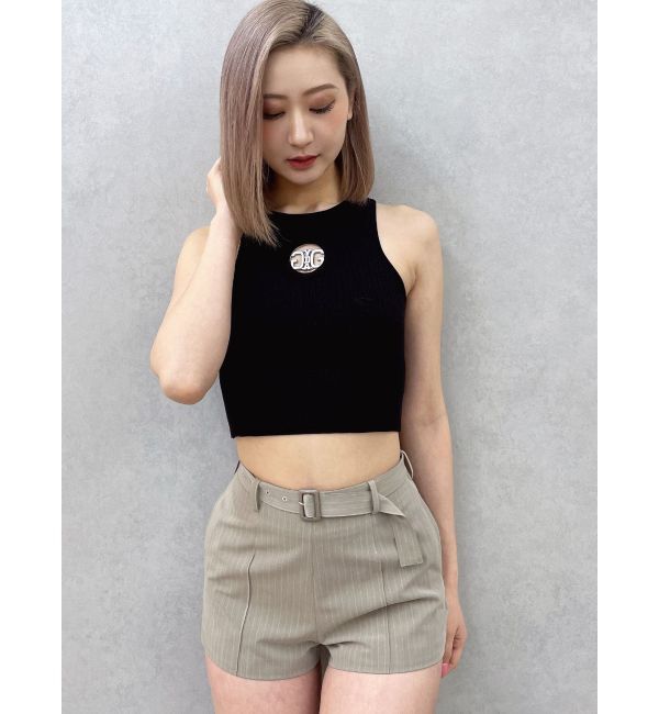 GYDA「ベルト付きハイウエストショートパンツ【SETUP着用可】」|その他|