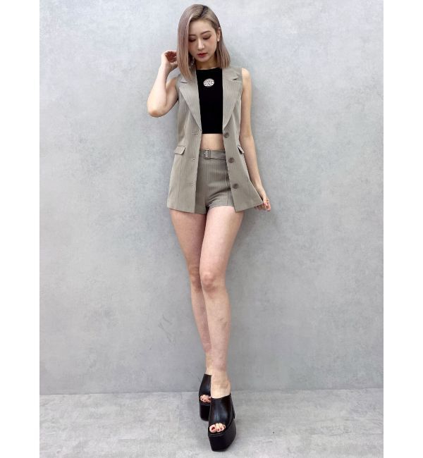 GYDA「ベルト付きハイウエストショートパンツ【SETUP着用可】」|その他|