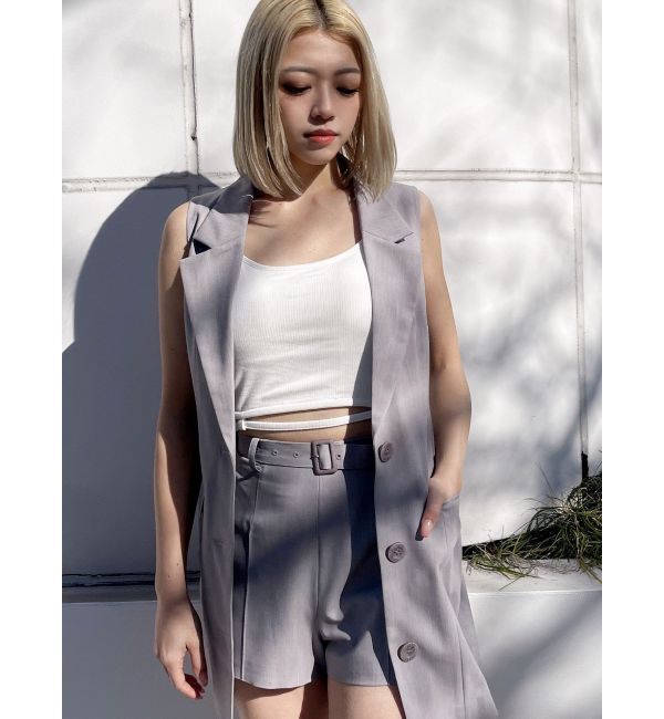 GYDA「ベルト付きハイウエストショートパンツ【SETUP着用可】」|その他|