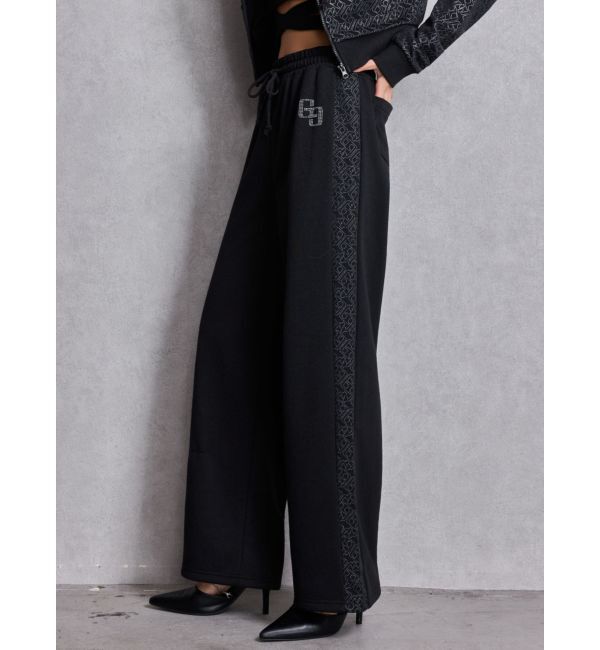 GYDA「GG chain glitter print straightパンツ」|その他|