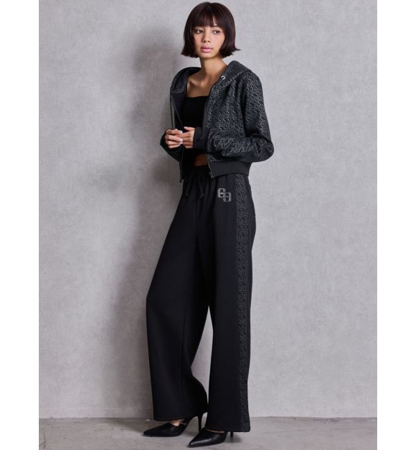 GYDA「GG chain glitter print straightパンツ」|その他|