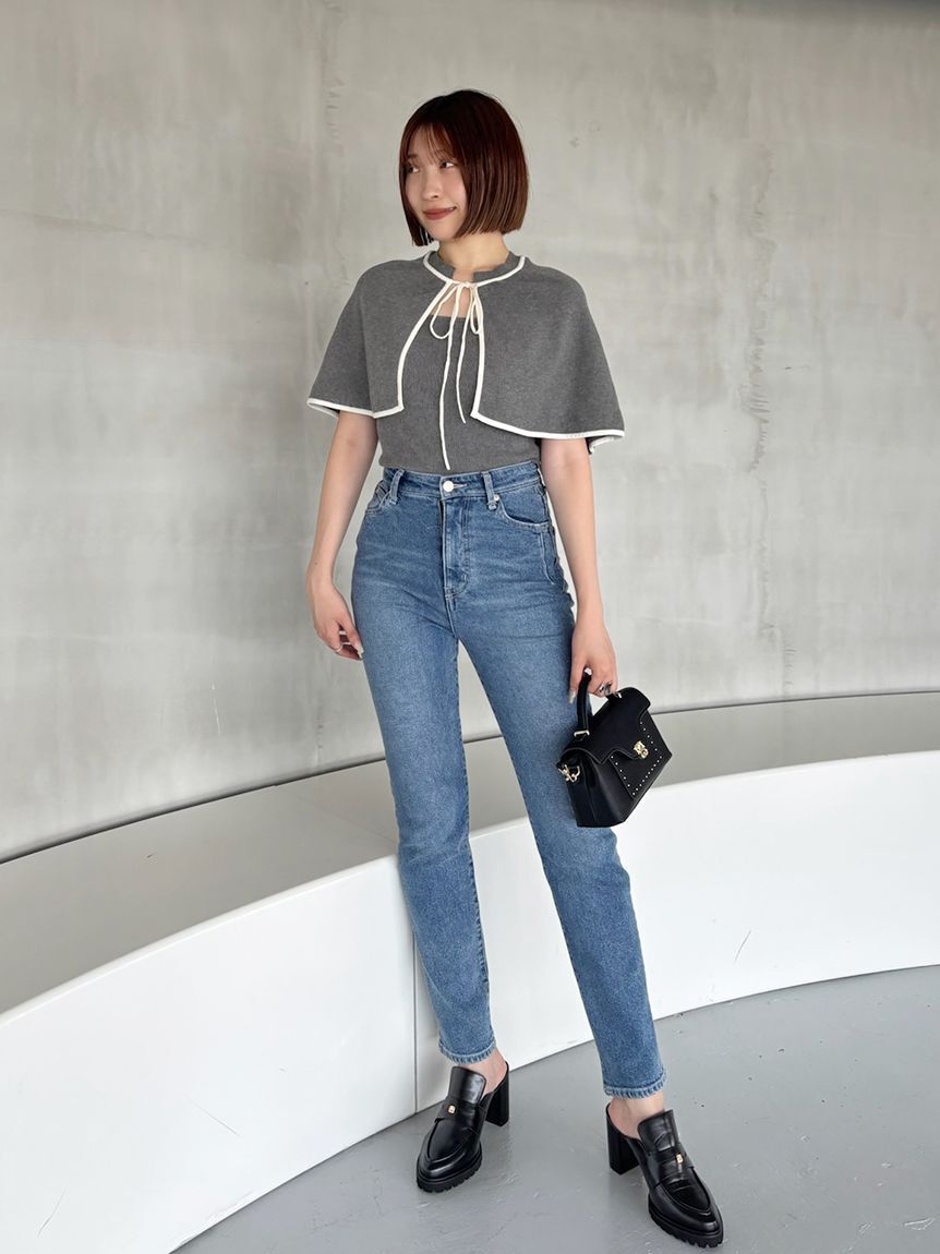 SNIDEL「【STYLEUPPANTS】ハイウエストストレート」|チノ|