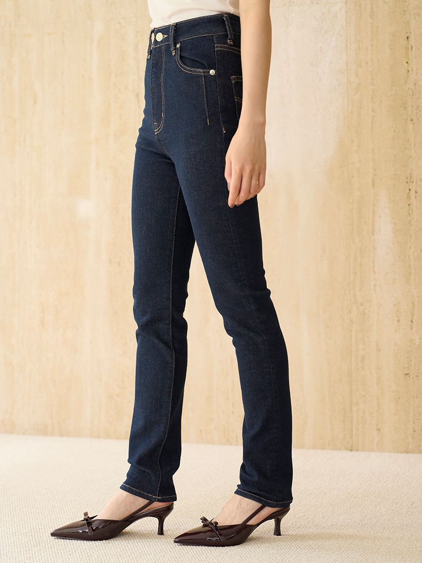 SNIDEL「【STYLEUPPANTS】ハイウエストストレート」|チノ|