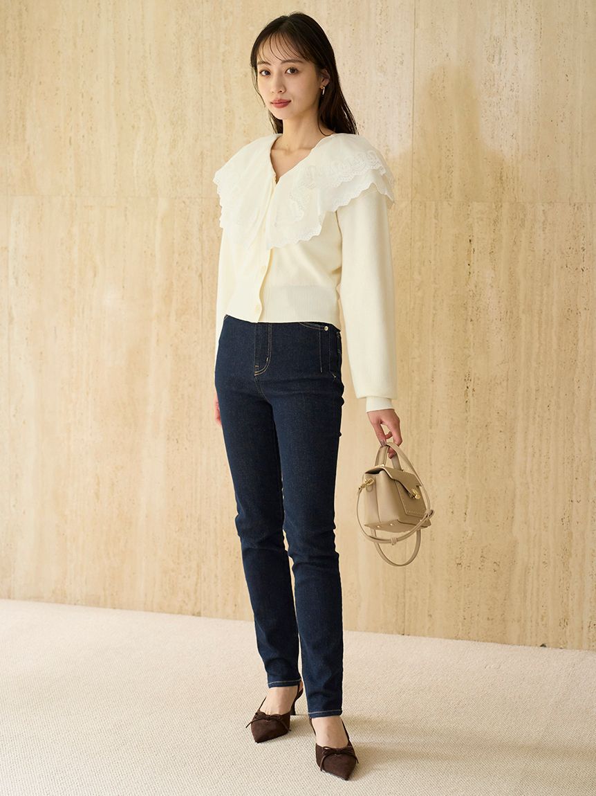 SNIDEL「【STYLEUPPANTS】ハイウエストストレート」|チノ|