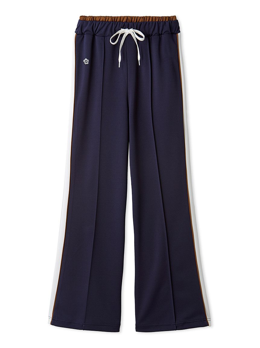 LILY BROWN「【LILY BROWN&times;MARY QUANT】デイジー刺繍セミフレアトラックパンツ」|チノ|