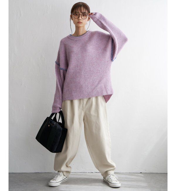 Lbc with Life「起毛ヘリンボンコージータックパンツ」|その他|