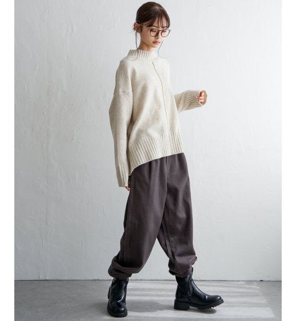 Lbc with Life「起毛ヘリンボンコージータックパンツ」|その他|