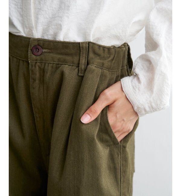 Lbc with Life「起毛ヘリンボンコージータックパンツ」|その他|