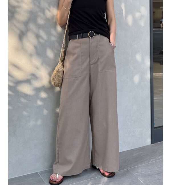 Lbc with Life「リネン混ベイカーワイドパンツ」|その他|