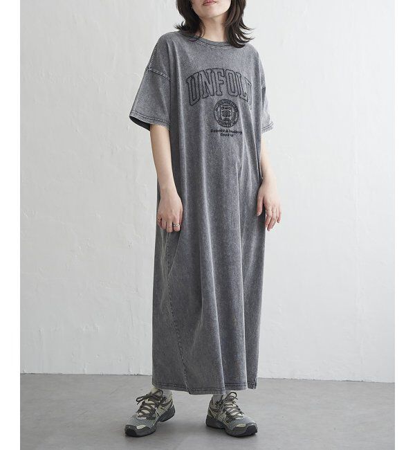 VENCE share style「刺繍カレッジTワンピース	」|ワンピース|