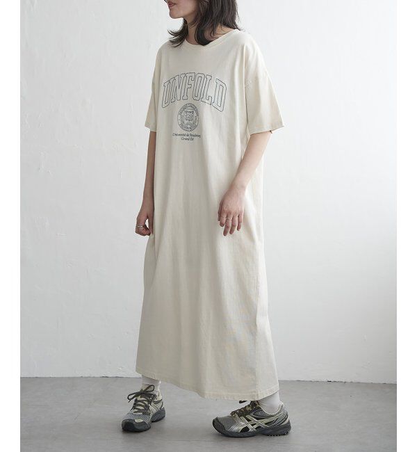 VENCE share style「刺繍カレッジTワンピース	」|ワンピース|