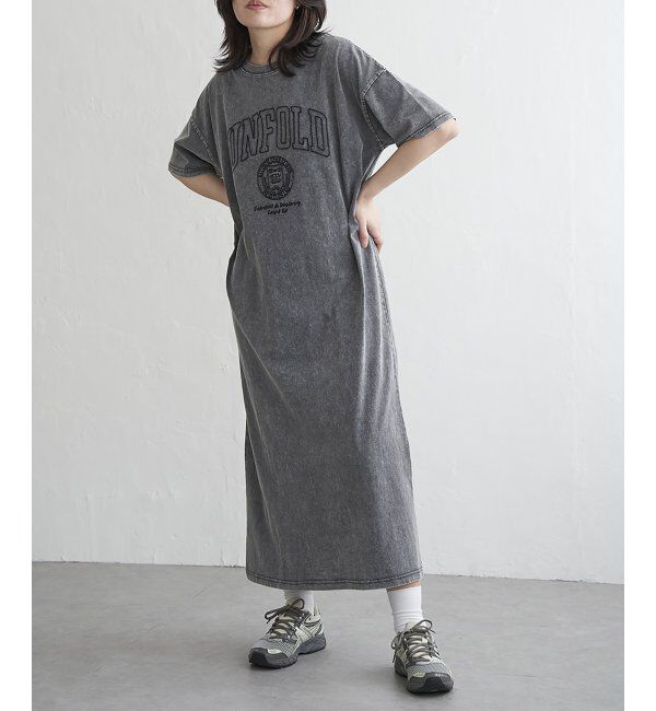 VENCE share style「刺繍カレッジTワンピース	」|ワンピース|