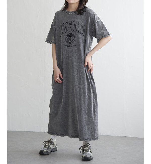 VENCE share style「刺繍カレッジTワンピース	」|ワンピース|