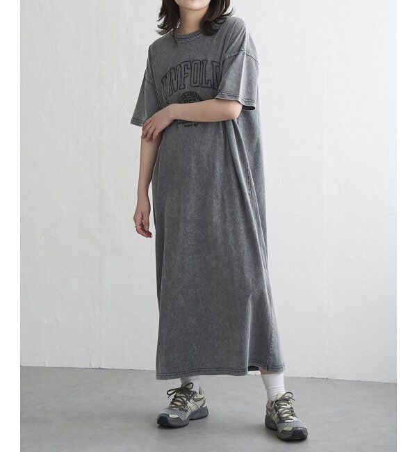 VENCE share style「刺繍カレッジTワンピース	」|ワンピース|