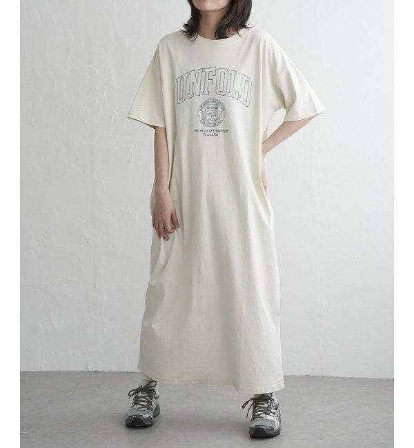 VENCE share style「刺繍カレッジTワンピース	」|ワンピース|