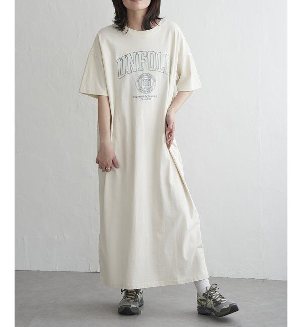 VENCE share style「刺繍カレッジTワンピース	」|ワンピース|