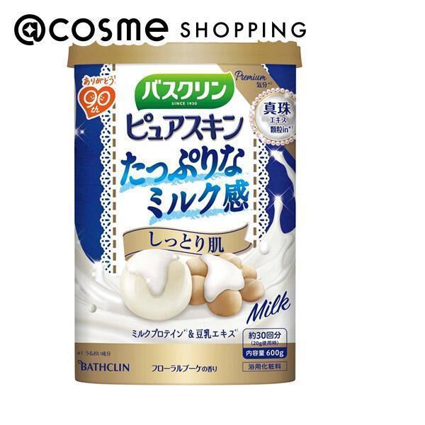  「バスクリン バスクリン ピュアスキン しっとり肌 本体/フローラルブーケの香り (600g)」|入浴剤・バスグッズ|その他