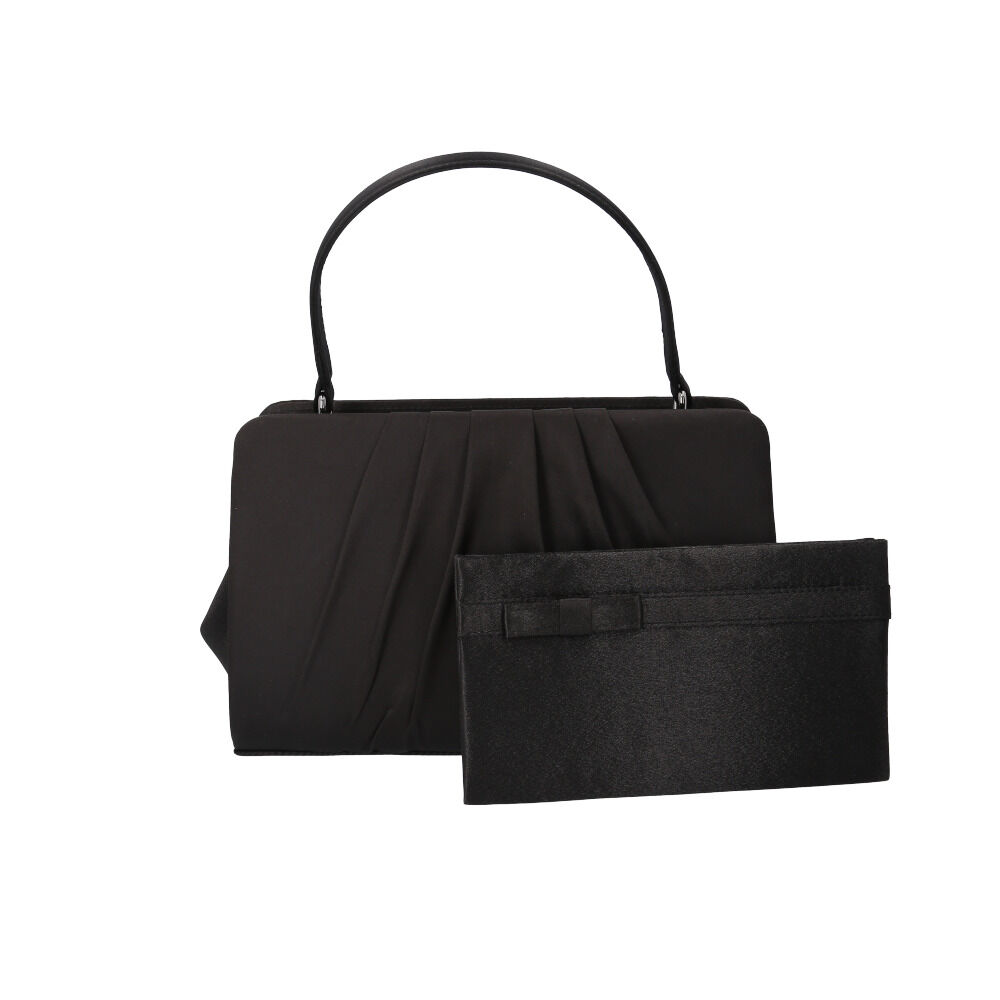 BACKYARD FAMILY「フォーマルバッグ 慶弔両用 通販 ブラックフォーマルバッグ フォーマル バッグ 黒 冠婚葬祭」|ハンドバッグ|ブラック1
