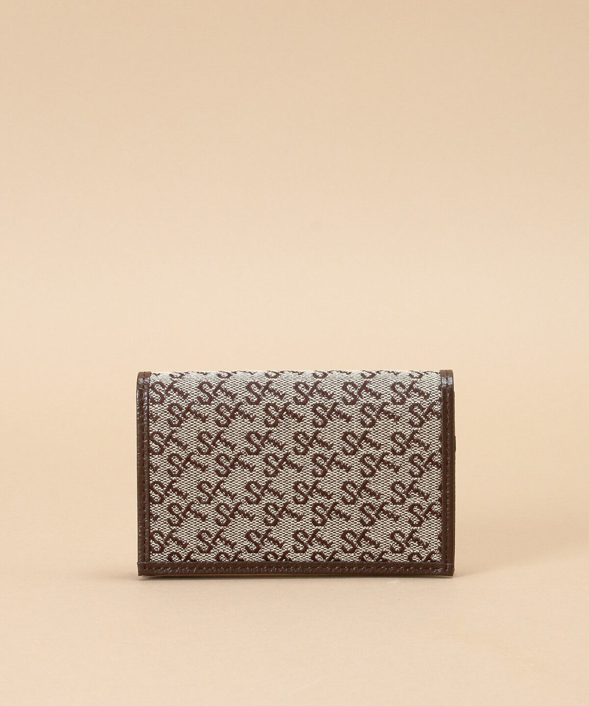Samantha Thavasa「ST Jacquard カードケース」|名刺入れ・カードケース|ブラウン