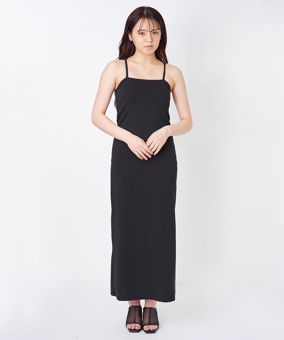 Samantha Vega「キャミソールロングワンピース」|その他|ブラック
