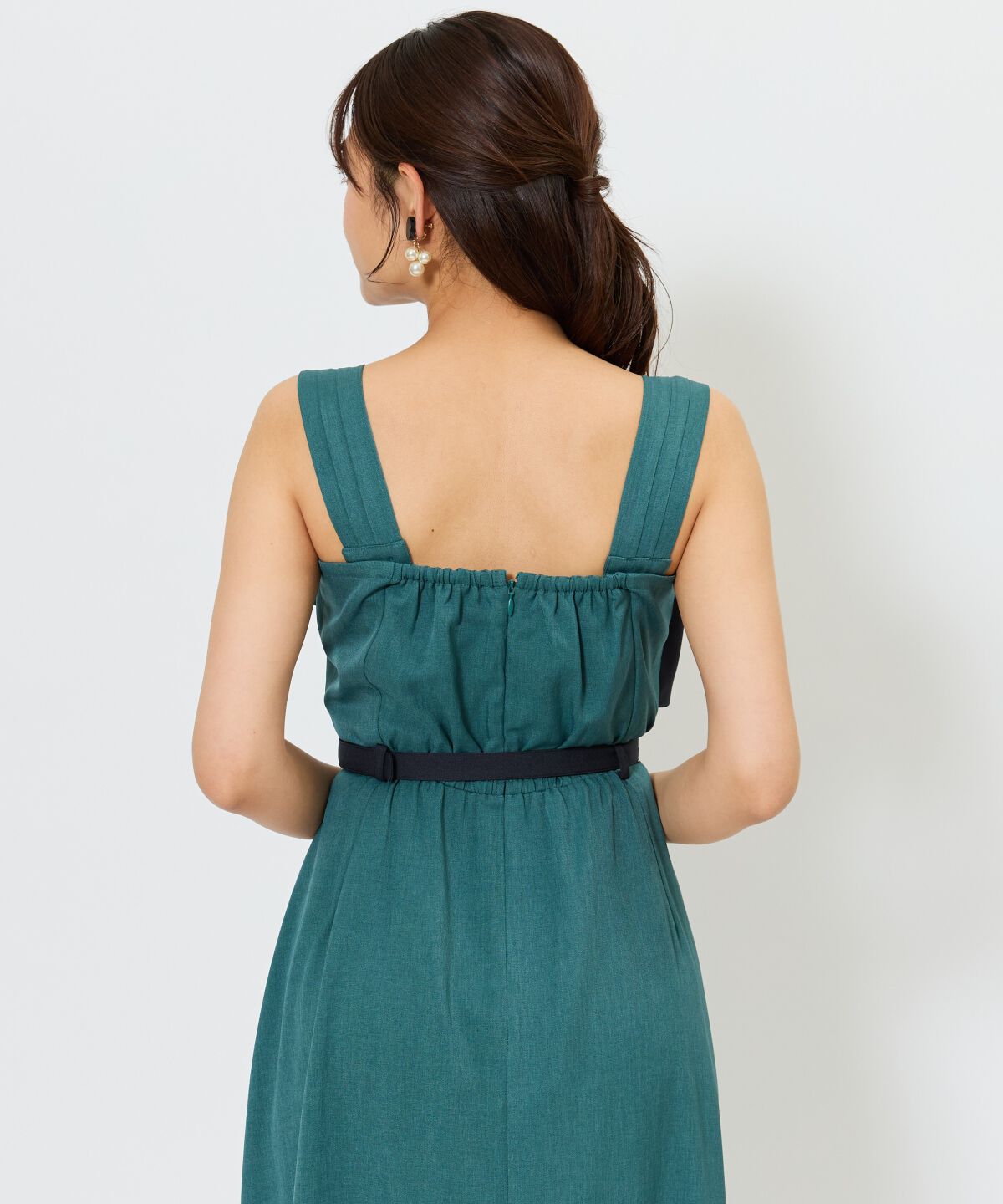 アンドクチュール「バイカラーデザインジャンスカ」|ジャンパースカート|