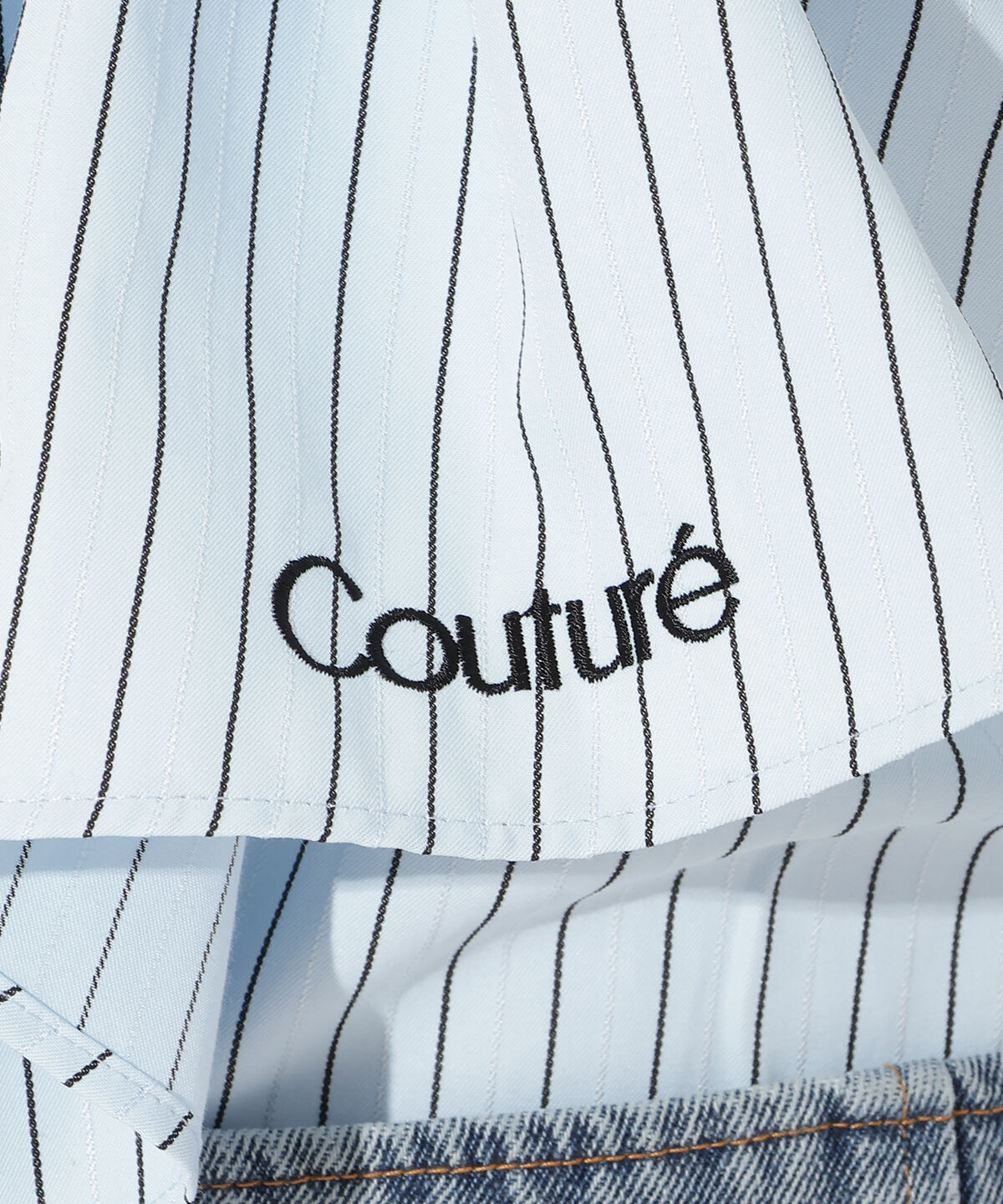 アンドクチュール「バタフライリボンストライプブラウス」|シャツ・ブラウス|