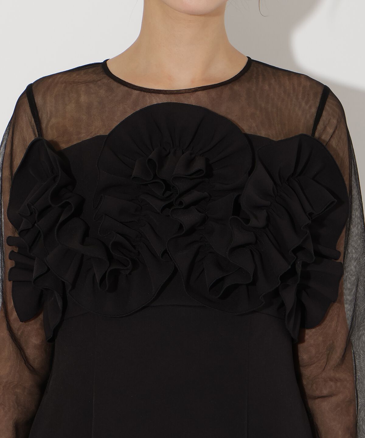 アンドクチュール「ボリュームフリルドレス」|ドレス|