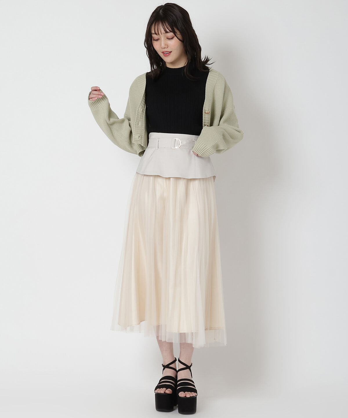 REDYAZEL「カラーカーディガン」|カーディガン|