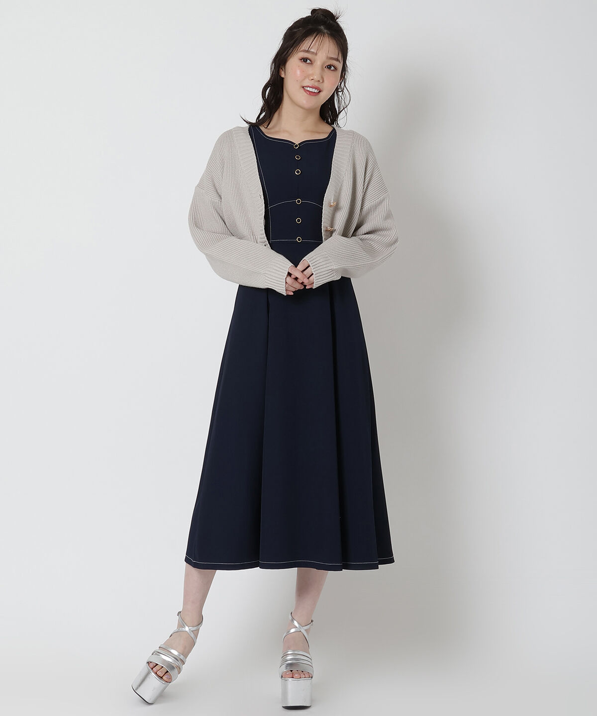 REDYAZEL「カラーカーディガン」|カーディガン|