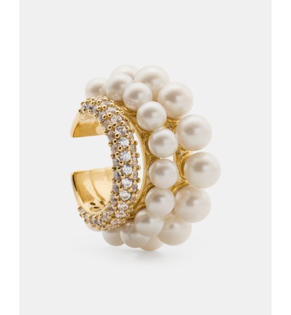 kate spade new york「ガーリー パーリー イヤー カフ」|ピアス|WHITE