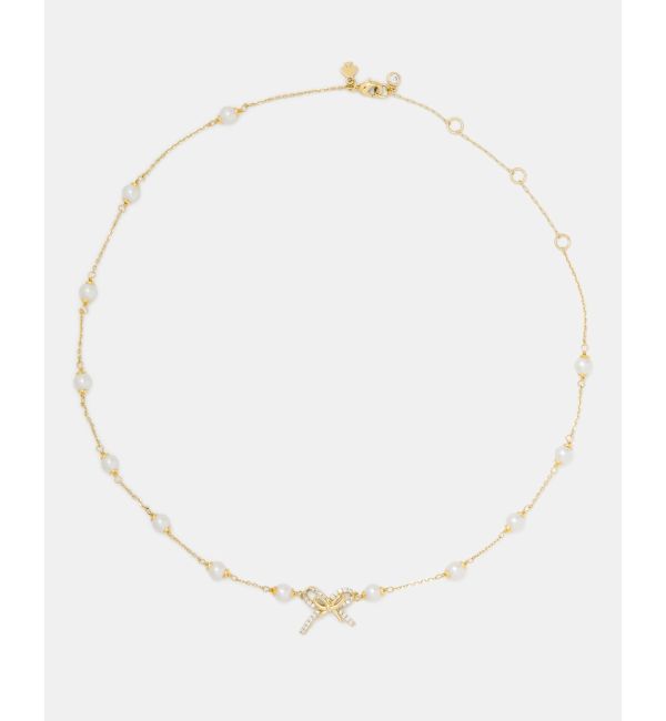 kate spade new york「ガーリー パーリー パール ボウ スキャッター ネックレス」|ネックレス|
